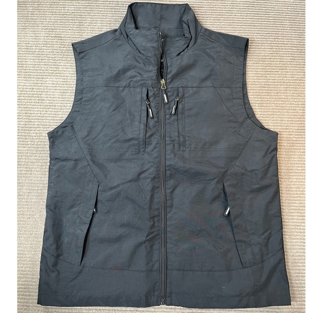 Classic 1902‎ Mens Tactical Utility Vest Black Mesh Lined Full Zip Size L NWOT